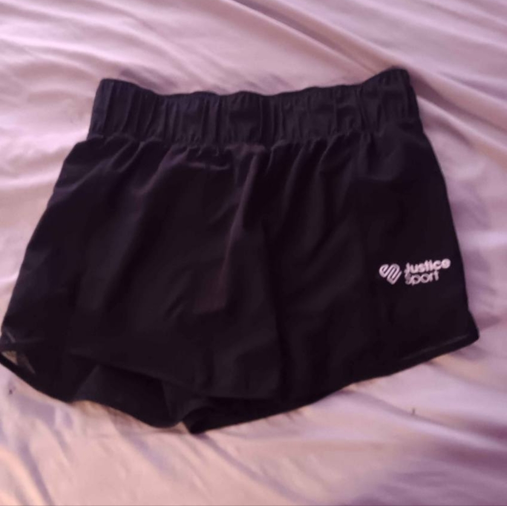 Justice Black Athletic Shorts for Women